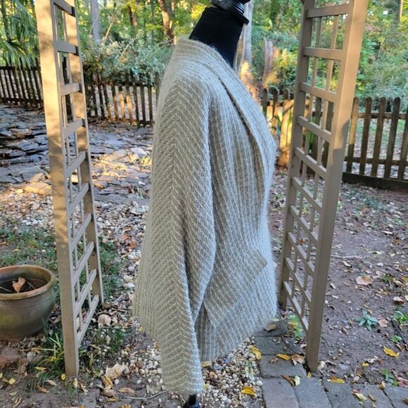 Paul Alexander Wool Cream and Brown Blazer Cardigan Size 8 - Picture 6 of 9